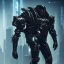 Placeholder: evil king in black metal armor, futuristic suit, emperious, 8k resolution concept art, cyberpunk 2077