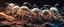 Placeholder: close up on glowing transparent ant skeleton rat babies, raised by ninja necromancer in the wild