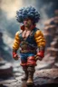 Placeholder: bullfigher with big wig on stormy exceptionalism on the brink of chasm, prize winning oil painting,bokeh like f/0.8, tilt-shift lens 8k, high detail, smooth render, down-light, unreal engine