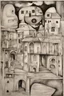 Placeholder: where reality ends and imagination begins; ink wash; Hundertwasser; Cezanne; Gauguin.