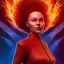 Placeholder: Dark Phoenix, X-Men , Jean Gray. hyperfantastic,hyperscifi,unreal engine 5.best colours,deep purple . fire theme .blue neon smoke.cinamatic,full cinematic lights.beautiful body details,beautiful face details,8k,hyperdetails.by alan parker,ann dittman