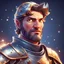 Placeholder: Portrait of a knight, cropped very closely. 3D vector cartoon asset, mobile game cartoon stylized, clean. Camera: side angle, 90°, 35 mm. Lighting: beams, sparkles and bloom, LED lights. cartoon style