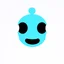 Placeholder: AI Robot LOGO simple, winking face