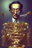 Placeholder: Potrait of dali as dali style paint