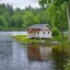 Placeholder: kleines haus am see