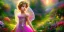 Placeholder: bright fairy, beautiful portrait, flowery landscape