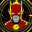 Placeholder: reverse flash animated inside a medalion but dont cut off the edges of the medalion