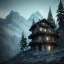 Placeholder: Scary mountain hut, sense of fear, Alps, night sky, 8k, HD, cinematography, photorealistic, Cinematic, Color Grading, Ultra-Wide Angle, Depth of Field, hyper-detailed, beautifully color-coded, insane details, intricate details, beautifully color graded, Cinematic, Color Grading, Editorial Photography, Depth of Field, DOF, Tilt Blur, White Balance, 32k, Super-Resolution, Megapixel, ProPhoto RGB, VR, Halfrear Lighting, Backlight, Natural Lighting, Incandes