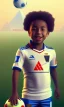 Placeholder:  the Egyptian soccer player Shikabala as a child, He smiles an innocent childlike smile ,baby face,He is wearing a Zamalek Club T-shirt,Zamalek Club logo on the T-shirt , full body, cinematic, 8k, resolution concept art portrait by Greg Rutkowski, Artgerm, WLOP, Alphonse Mucha dynamic lighting hyperdetailed intricately detailed