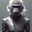 Placeholder: portrait male anthro monkey dressed character full body precis no blur, concept art, character sheet, nier automata, Alexander Mandradjiev cyberpunk, trending on artstation, featured on pixiv, hyper detail, cinematic composition, 8 k, detailed face