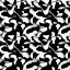 Placeholder: black and white banana leafs wallpaper pattern in vector lines, same line weight