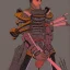 Placeholder: portrait of a techno samurai warrior by Moebius