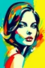 Placeholder: modern abstract woman painting vector