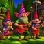 Placeholder: The Fizzlebottom Bunch is family folk band of gnomes. They play stringed instruments and sing lots of silly songs. They are known for great family fun all over the kingdom of Aeredon. They have posters all over town advertising their newest tour.