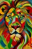 Placeholder: Portrailt of lion by Kadinsky