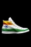 Placeholder: A sneaker with India's flag printed on the material