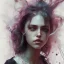 Placeholder: Singer Danish MØ face, Style cyberpunk, watercolor illustration by <agnes cecile> <John Kenn Mortensen> <Yoji Shinkawa>,