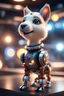 Placeholder: ultimate transcendent happy chat robot squirrel dog cat space horse with spotlights, in advanced hi tech dock, bokeh like f/0.8, tilt-shift lens 8k, high detail, smooth render, down-light, unreal engine, prize winning