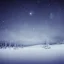 Placeholder: winter landscape, crystal, stars, dreamy