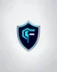 Placeholder: Cyber Finance (CF) shield logo Simple, easy and beautiful logo