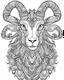 Placeholder: satanist goat tattoo, coloring book page, clean line art, adults drawing book, Black and white only, crisp black lines, sharp lines, coloring page for adults, black and white picture, lots of details, tattoo style,tattoo ideas, full body, without shadows and colors