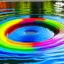 Placeholder: a colourful water circle