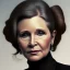 Placeholder: extremely detailed 8k hyperspace wallpaper, carrie fisher, minimal updo hair, professional majestic oil painting by Ed Blinkey, Atey Ghailan, by Jeremy Mann, Greg Manchess, Antonio Moro, trending on ArtStation, Intricate, High Detail, Sharp focus, dramatic, by greg rutkowski, realism, beautiful and detailed lighting, shadows, by Jeremy Lipking, by Antonio J. Manzanedo, by Frederic