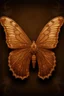 Placeholder: The cover of an album song in the shape of a light brown butterfly