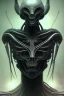 Placeholder: alien, head, dark, evil, weapons, blood, 8k, finely detailed, photo realistic, HR Giger style