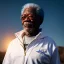 Placeholder: Morgan Freeman , closed eyes, rtx, reflection, 8k, glow, winning photography, caustics