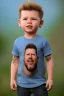 Placeholder: James hetfield toddler, full body, bokeh,hyper realistic