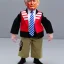 Placeholder: Donald Trump scar cheek g.i. joe doll full body