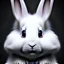 Placeholder:  Detailed portrait white rabbit from Alice in Wonderland. Perfect face, detailed face, delicate face, detailed clear eyes, detailed fur.