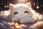 Placeholder: cute anime chibi cat sleeping in a dark room in candlelight Weight:1 heavenly sunshine beams divine bright soft focus holy in the clouds Weight:0.9