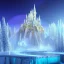 Placeholder: castello di cristallo bianco e oro ， cascata, diamanti, aurora boreale, ice and snow, blue and white, sole liscio e luminoso ， atmosfera di luce soffusa, effetto luce ， vaporwave colorato, concept art, dettaglio liscio ed estremamente nitido, dettaglio finemente regolato, altissima definizione , 8 k, motore irreale 5, messa a fuoco ultra nitida