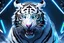 Placeholder: Cyber Machine venom in 8k anime realistic drawing style, white tiger them, neon effect, close picture, snow, black wings, apocalypse, intricate details, highly detailed, high details, detailed portrait, masterpiece,ultra detailed, ultra quality