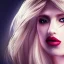 Placeholder: a princess with a lot of makeup, and beautiful blonde hair style, dramatic, dramatic lighting, volumetric lighting, hyperrealism, 8k, high quality, photorealistic, lot of details