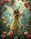 Placeholder: Gorgeous Photography Beautiful Fairy playing violinist in Wild garden,flower,birds surrounding,fractal ornamentation, over detailed, gloriously full and confusing, nothing that really exists, everything made up, fantasy world, sweet briar, photography graphic art, song birds, ochre rose,rose buds, dewy morning, forest of oaks