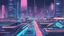 Placeholder: A futuristic cityscape at night with neon lights and flying cars.