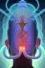 Placeholder: Spiritual Tentacles over human Head creating reality around, Dimethyltryptamine