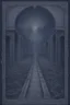 Placeholder: Metal song album cover called "a path to insanity" that should in a dark blue grey haze tone.