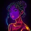 Placeholder: corded, black light painting, black light painting, beaming colors, acidwave, origami, paper piecing, sunlit, ultra detail, photorealistic, perfect symmetry, 3d girl