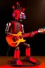 Placeholder: Firestarter robot with a guitar