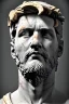 Placeholder: Ultra Realistic image, Roman sculpture, white marble material, Lionel Messi, gold Laurel wreath, chisel style, waist up portrait, epic, celestial, cinematic lighting, God light, god rays, 4k resolution, smooth details, ornate details, soft lighting, unreal engine 5, marble background.