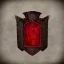 Placeholder: escudo de armas rojo antiguo vampiras