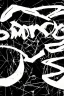 Placeholder: Write Text that reads: "ZOMAC", aligned centered in the Style of a Rock Band Logo, Black on White with glowing outlines