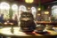 Placeholder: cute fluffy cat in a coffeehouse in sunshine Weight:1 detailed matte painting, deep color, fantastical, intricate detail, splash screen, complementary colors, fantasy concept art, 8k resolution trending on Artstation Unreal Engine 5 Weight:0.9