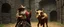 Placeholder: Gandalf as a cowboy, Frodo as a cow wrestler minotaur in labyrinth