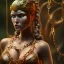 Placeholder: Viking, 8K, HD, portrait of woman in chains, naked