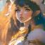 Placeholder: cute anime persian girl, key visual, glamour,sceane from princess mononoke movie, cute anime girl, dynamic pose, anime digital painting by loish + rossdraws + Pino Daeni, , painterly, impressionist style, half painted, golden hour, digital art, 4k, full details